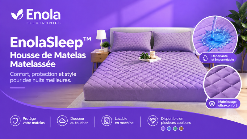 Housse de Matelas Imperméable & Ultra-Confortable