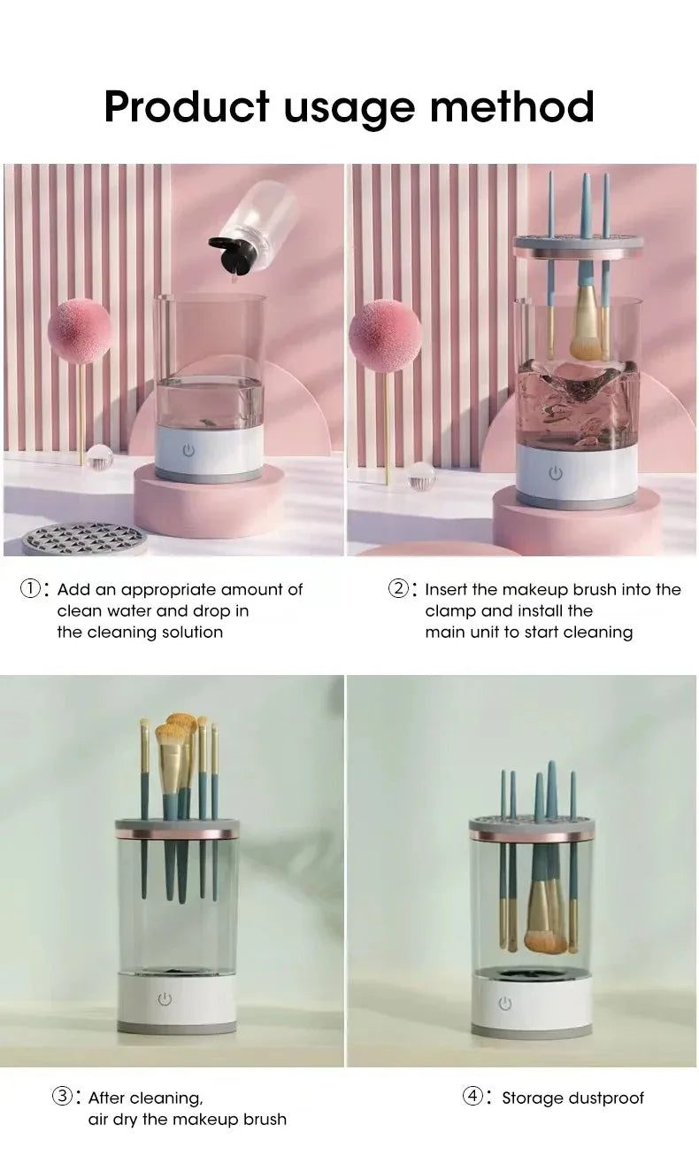 Machine Automatique de Nettoyage pour Pinceaux de Maquillage