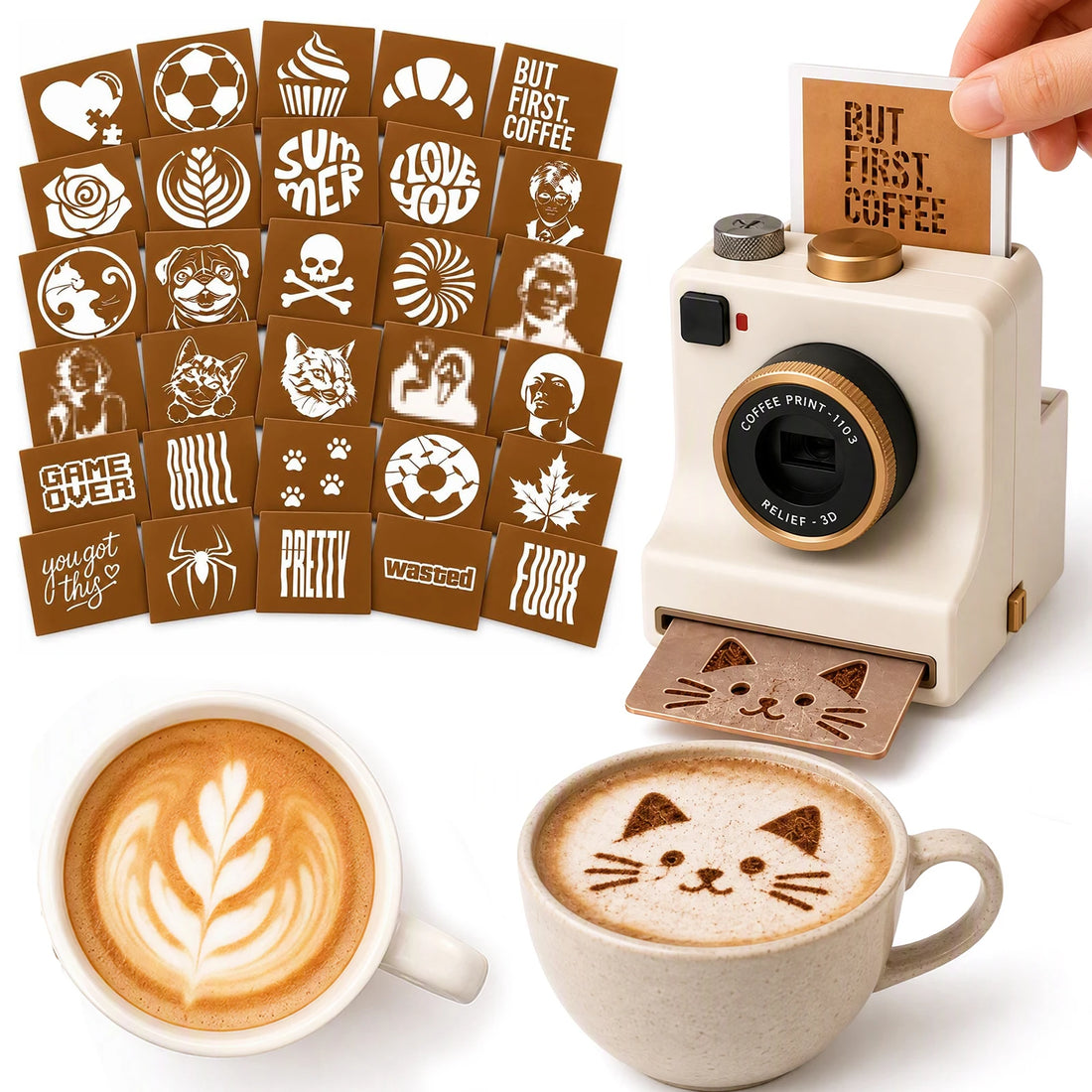 Imprimante à Motifs pour Café 3D