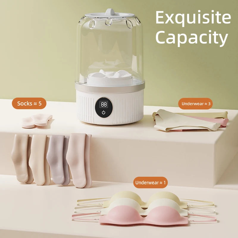 Mini Lave-Linge Électrique Portable USB – Rechargeable