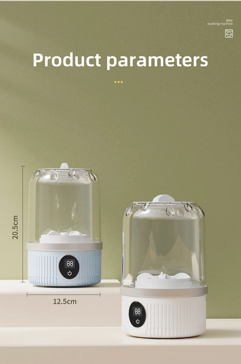 Mini Lave-Linge Électrique Portable USB – Rechargeable