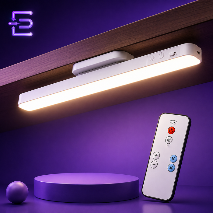 Lampe LED Magnétique Rechargeable avec Télécommande