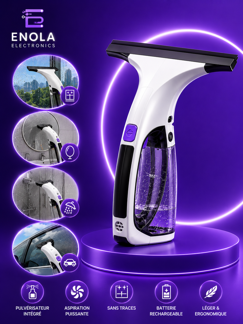 Nettoyeur de Fenêtres Professionnel Rechargeable USB